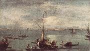 GUARDI, Francesco The Lagoon with Boats, Gondolas, and Rafts kug china oil painting reproduction